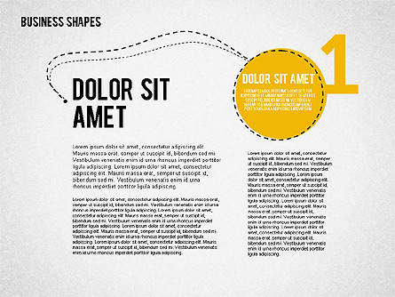 Four Steps Concept Presentation Template, Master Slide