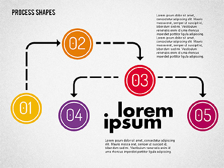 Process Shapes Kit Presentation Template, Master Slide