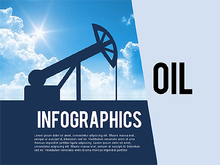 Mining and Oil Production Infographics Presentation Template, Master Slide