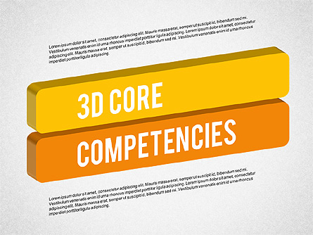 3D Core Competency Presentation Template, Master Slide