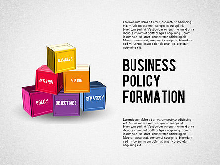 Business Policy Formation Presentation Template, Master Slide