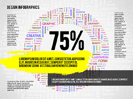 Design Buzzwords Concept Presentation Presentation Template, Master Slide