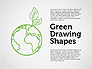 Green Sketch Style Shapes slide 1