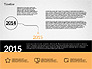 Timeline in Flat Design slide 1