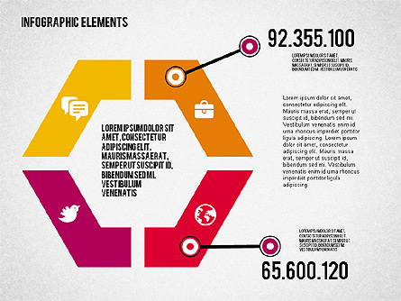 Flat Design Shapes Presentation Template, Master Slide