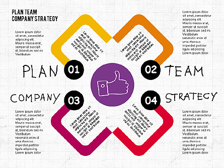 Plan Team Company Strategy Diagram Presentation Template, Master Slide
