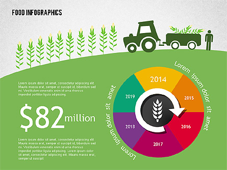 Agriculture Infographics Presentation Template, Master Slide