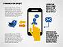 Communication Concept in Flat Design slide 1