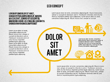 Ecology Environment Diagram Presentation Template, Master Slide