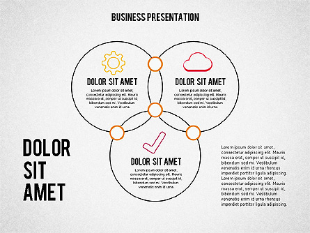 Business Presentation in Sketch Style Presentation Template, Master Slide