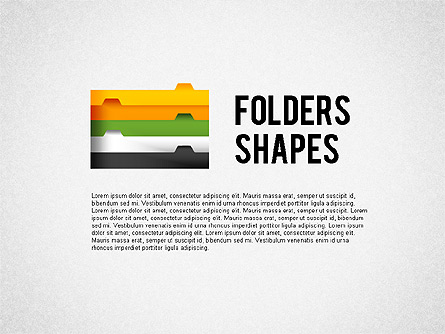 Folder Style Options with Shapes Presentation Template, Master Slide