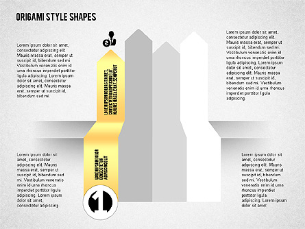 Four Steps Process Diagram Presentation Template, Master Slide