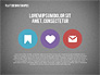 Presentation with Flat Design Shapes and Icons slide 12