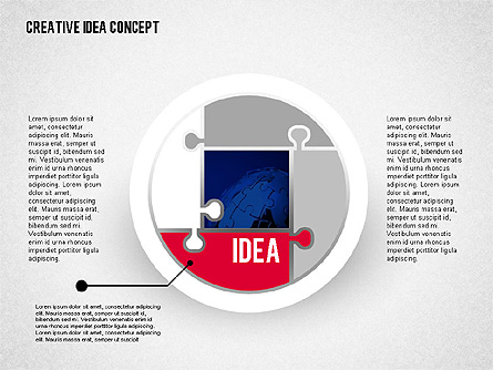Idea Development Stages Presentation Template, Master Slide
