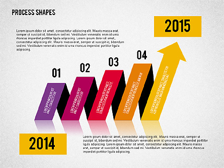 Striped Arrows Presentation Template, Master Slide