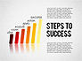 Steps to Success Bar Chart slide 1