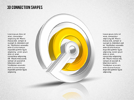 Intricate 3D Shapes Presentation Template, Master Slide