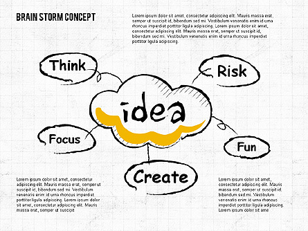 Brainstorm Concept Presentation Template, Master Slide