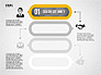 Four Steps with Icons slide 1