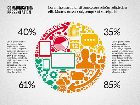 Presentation Template with Flat Shapes Presentation Template, Master Slide