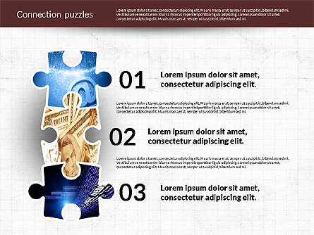 Presentation with Puzzle Pieces Presentation Template, Master Slide