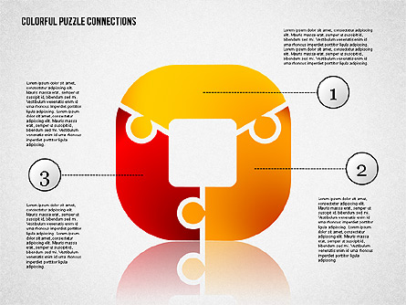 Colorful Puzzle Connections Presentation Template, Master Slide