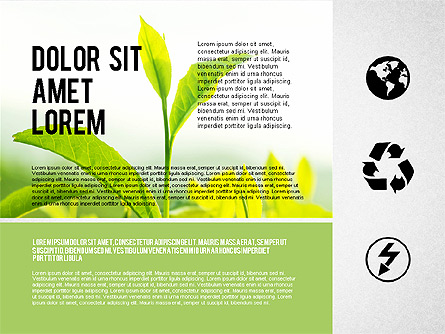 Ecological Presentation in Flat Design Presentation Template, Master Slide