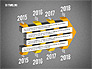 3D Chevron Timeline Diagram slide 10