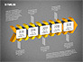 3D Chevron Timeline Diagram slide 12