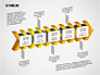 3D Chevron Timeline Diagram slide 4