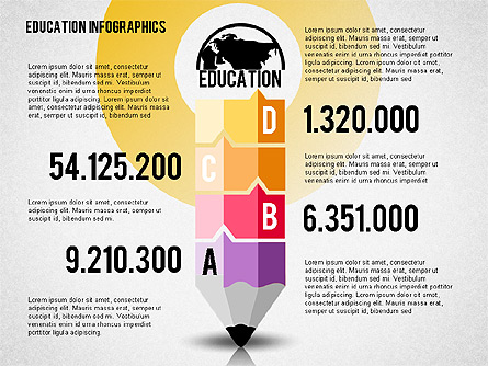 Education Infographics Presentation Template, Master Slide