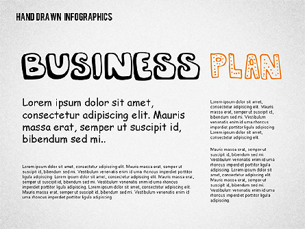 Business Plan in Hand Drawn Style Presentation Template, Master Slide