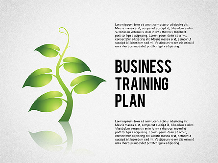 Business Training Plan Presentation Template, Master Slide