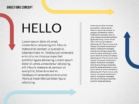 Lines and Arrows Presentation Template, Master Slide