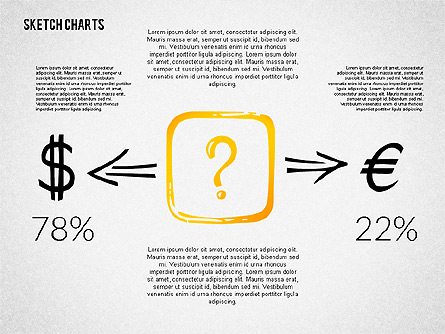 Financial Sketch Style Charts Presentation Template, Master Slide