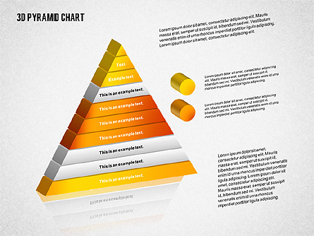 Layered 3D Pyramid Presentation Template, Master Slide