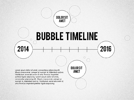 Bubble Timeline Presentation Template, Master Slide