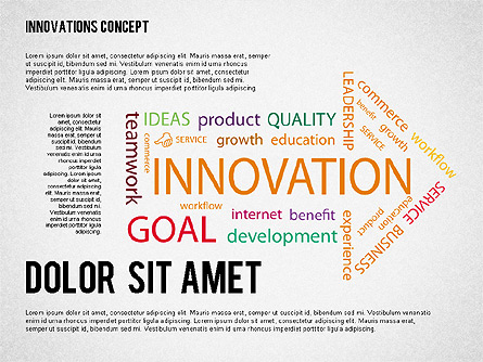 Innovation Concepts Diagram Presentation Template, Master Slide