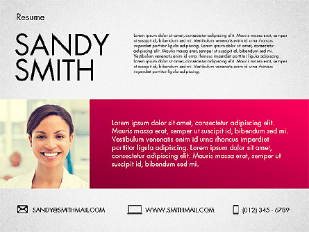 Modern Resume Template Presentation Template, Master Slide