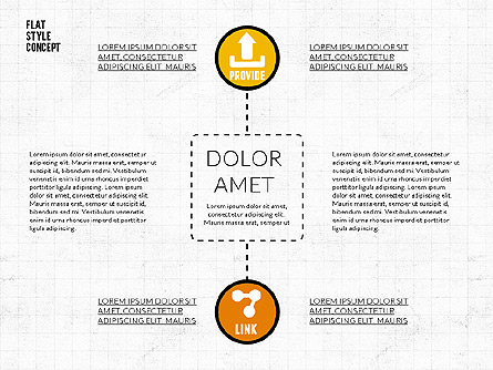 Flat Style Concept Presentation Template, Master Slide