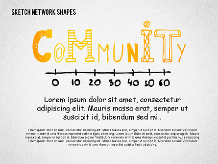 Community and Networking Shapes Presentation Template, Master Slide