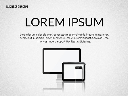 Business Presentation Concept Presentation Template, Master Slide