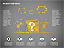 Stickman and Questions Hand Drawn Shapes slide 16