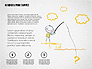 Stickman and Questions Hand Drawn Shapes slide 4