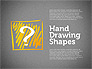 Stickman and Questions Hand Drawn Shapes slide 9