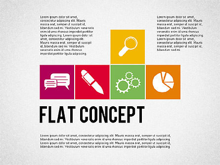 Flat Design Presentation Concept Presentation Template, Master Slide