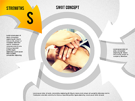 SWOT Concept Presentation Template, Master Slide