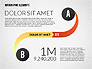 Round and Curved Infographic Elements slide 2