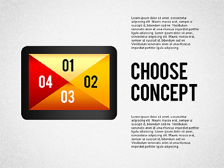 Making a Choice Concept Presentation Template, Master Slide