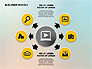 Media Sharing Process with Icons slide 3